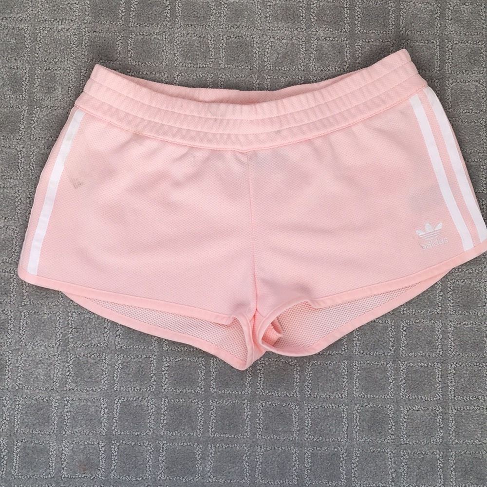 Adidas pink mesh shorts